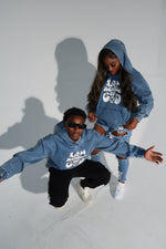 Load image into Gallery viewer, “I Am a Child of God” Denim Hoodie
